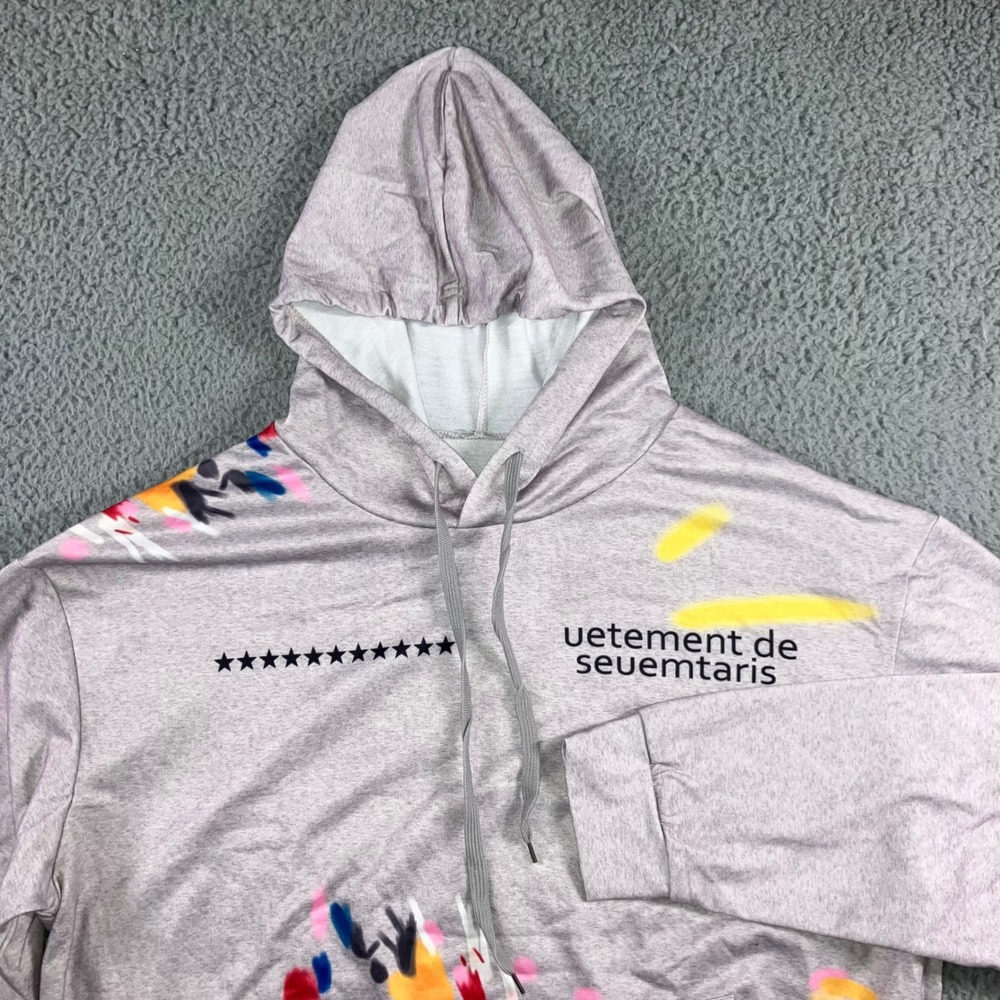 Graphic Hoodie Women‎ Medium Grunge Skater Hip Hop Long Sleeve Pullover